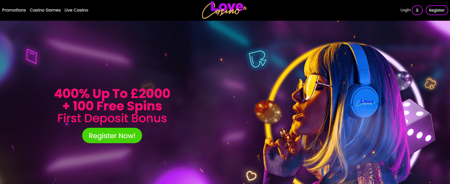 love casino design and interface
