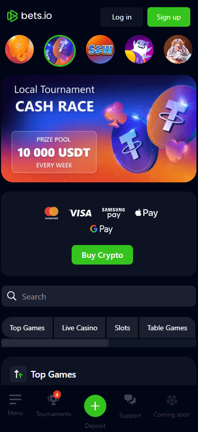 bets.io casino mobile version