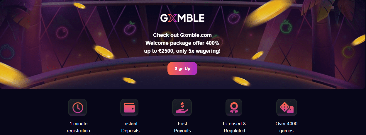 gxmble casino homepage