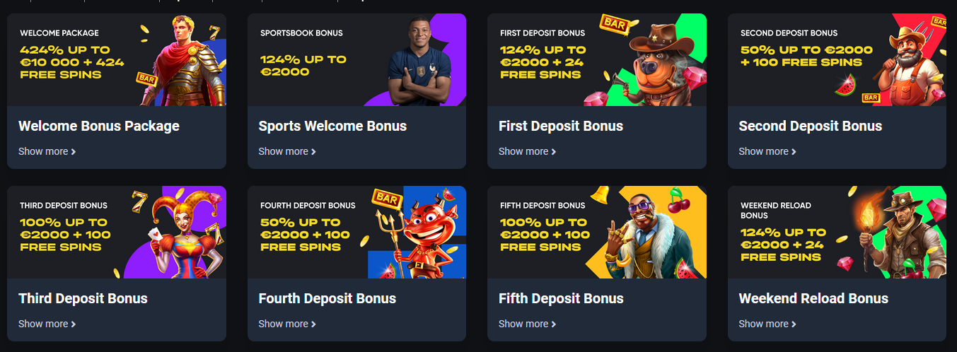 Bets24.io Bonuses